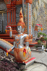 Deva statue in Wat Sridonmoon, Chiang Mai Province, Northern Thailand.