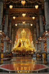 Inside the church in Wat Sridonmoon, Chiang Mai Province, Northern Thailand.