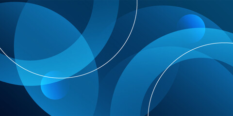 Abstract blue background with sparkling geometric lines. Modern blue gradient circle shape design. Futuristic technology concept. Suitable for modern brochures, posters, banners, and covers.