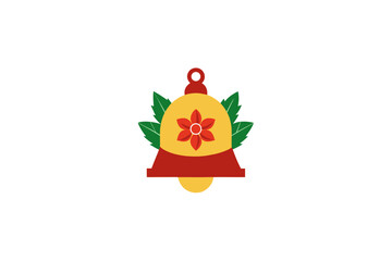 christmas bell design vector
