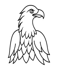 Heraldic eagle spreads its wings an emblem of proud sovereignty