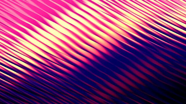 Energetic abstract video pattern with diagonal lines, glowing shapes, and vibrant color transitions creating a hypnotic futuristic motion effect.