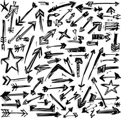 Abstract Marker Arrows and Shapes