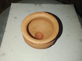 small terracotta clay pot