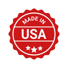 Vector art of made in usa badge, a symbol of american quality