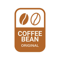 Vector art of coffee bean original logo for coffee related business