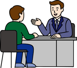 Consultation Scene Illustration