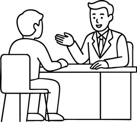 Consultation Scene Illustration