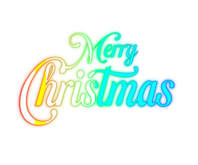 Merry christmas calligraphy png transparent background or isolated on white background or merry christmas text design transaparent png	
