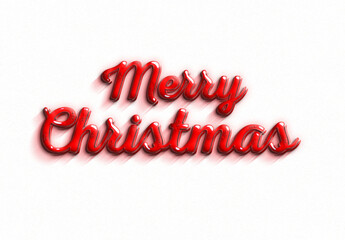 Merry christmas calligraphy png transparent background or isolated on white background or merry christmas text design transaparent png	
