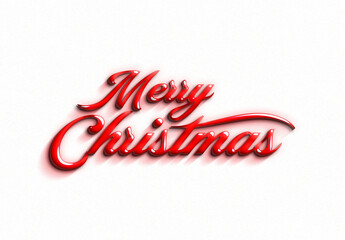 Merry christmas calligraphy png transparent background or isolated on white background or merry christmas text design transaparent png	

