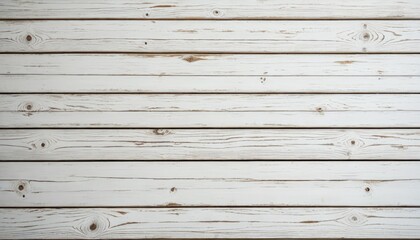 Naklejka premium White painted weathered wood texture, horizontal lines