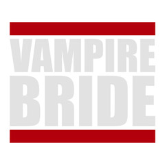 Vampire Bride Text Wedding Halloween Bachelorette Party Logo