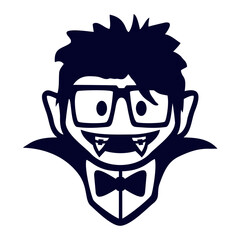 Smart Nerd Vampire Comic Funny Glasses Bowtie Braces