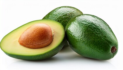 avocado isolated on white background high quality photo