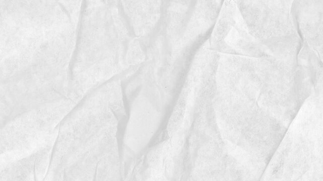 Crumpled White paper texture animated Background Loop 4K. Concept of free space for text or images - 4K stock video