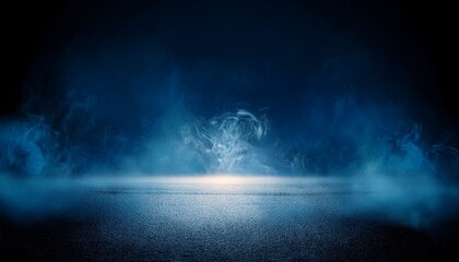 dark street asphalt abstract dark blue background empty dark scene the flame is burning with smoke float up the interior texture for display products