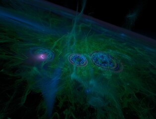 Imaginatory fractal abstract background Image