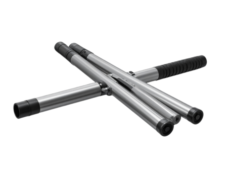 Tactical Expandable Baton in Extended Position, Angled Perspective, Isolated