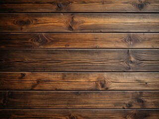 Detailed, close-up, rustic wooden planks. Textured, brown, horizontal grain background
