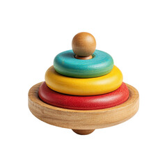 spinning top toy png wooden top png colorful rings png classic toy png kids toy png transparent background image