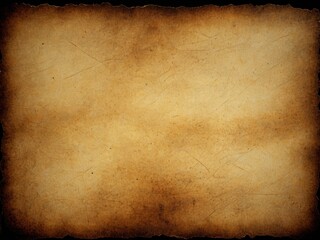 Aged, weathered parchment with burnt edges, textured with scratches