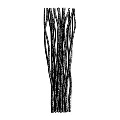 Abstract black and white tree branches vector illustration for design and decoration element graphic art drawing