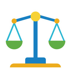 Balance Icon &ndash; Justice, Equality, and Stability Symbol