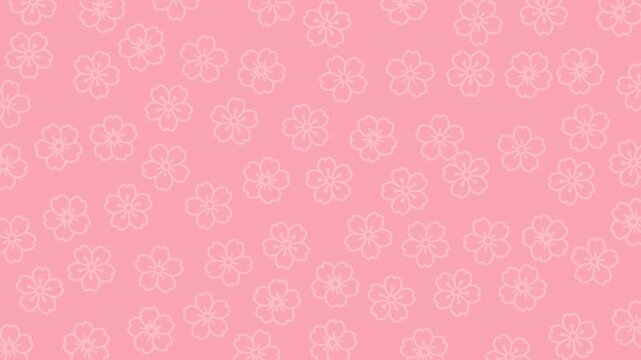 Delicate pink design with a cherry blossom pattern. Soft, vintage, and perfect for spring, wallpaper and background.