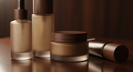 コスメ メイク道具や化粧品のセット パッケージ