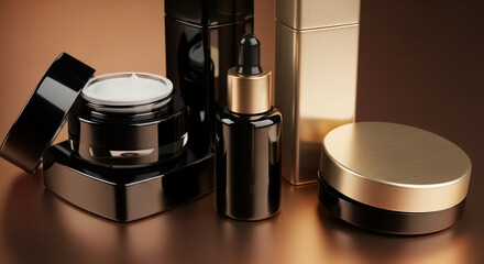 コスメ メイク道具や化粧品のセット パッケージ