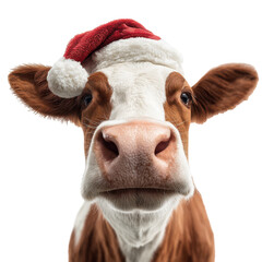 dairy cow png brown white cow png red halter png farm animal png livestock png transparent background image