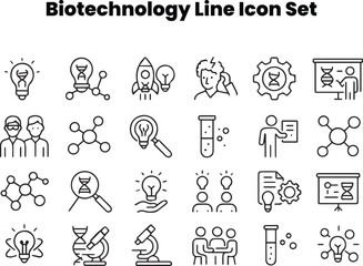 Virus and Bacteria Microbiology Biotechnology Vector Science Icon