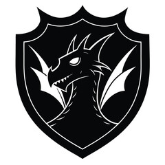 shield with wings and shield vector logo