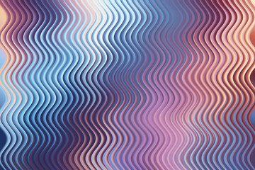 Abstract wavy lines background with blue, purple, and orange color tones