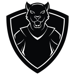 shield and swords icon logo