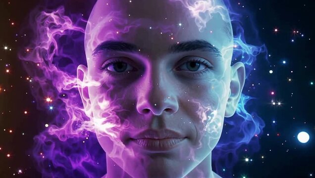 Un rostro humano con una Huella Cósmica