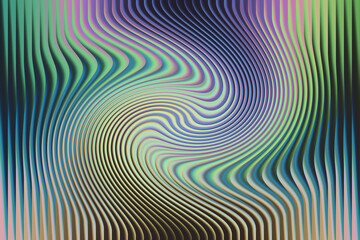 Abstract colorful swirl pattern with vertical lines creates a mesmerizing effect