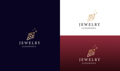 luxury jewelry brand logo design vector illustration, luxury, gold, brand, brand logo design, royal classic logo design, abstract beauty rose logo design, jewelry elegant gold logo design retro,