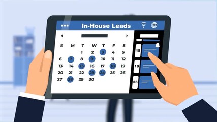 Business analytics dashboard on tablet – financial data management and online reporting - Powered by Adobe