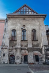 Front facade of High Synagogue (Synagoga Wysoka) in Krak&oacute;w, Poland