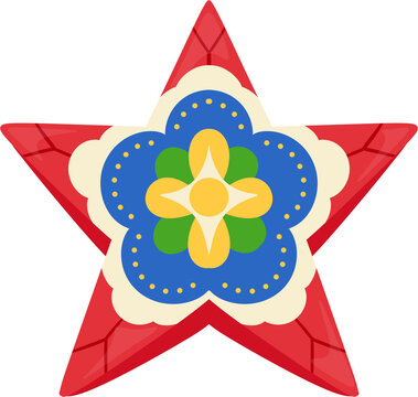 illustration parol star lantern