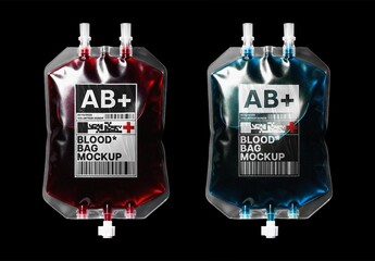 Blood Bag Mockup