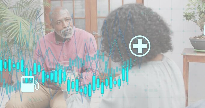 Patient lifting respiratory device performing breathing test lung assessment initiating data icons