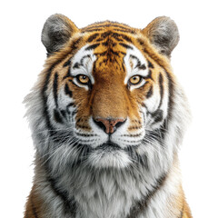 Fototapeta premium tiger portrait png majestic tiger png big cat png striped tiger png wildlife animal png transparent background image