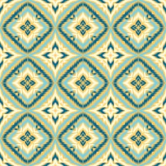 Seamless Ikat ethnic traditional Textile pattern geometric abstract folklore ornament Tribal ethnic illustration background design for print, clothing, scarf