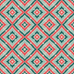 Seamless Ikat ethnic traditional Textile pattern geometric abstract folklore ornament Tribal ethnic illustration background design for print, clothing, scarf