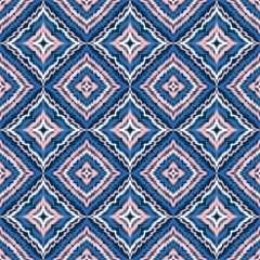 Seamless Ikat ethnic traditional Textile pattern geometric abstract folklore ornament Tribal ethnic illustration background design for print, clothing, scarf