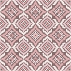 Seamless Ikat ethnic traditional Textile pattern geometric abstract folklore ornament Tribal ethnic illustration background design for print, clothing, scarf