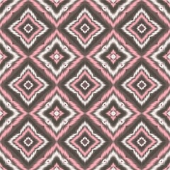 Seamless Ikat ethnic traditional Textile pattern geometric abstract folklore ornament Tribal ethnic illustration background design for print, clothing, scarf